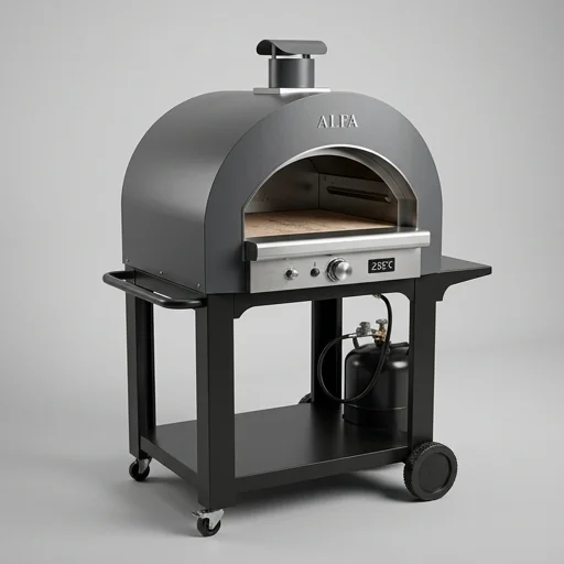 Alfa Forni Moderno 2 Pizze Gas Pizza Oven view 2