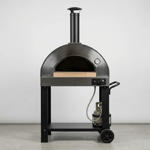 Alfa Forni Moderno 2 Pizze Gas Pizza Oven view 3